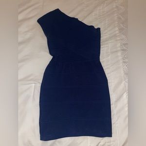 BCBG Maxara navy blue bandage dress